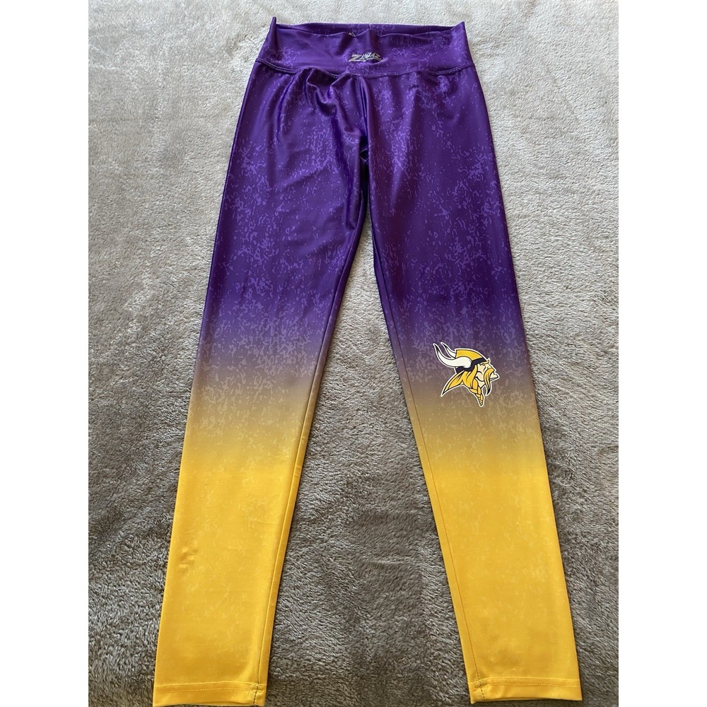 Zubaz Vikings Pants Leggings Majestic Fan Junior XL s15